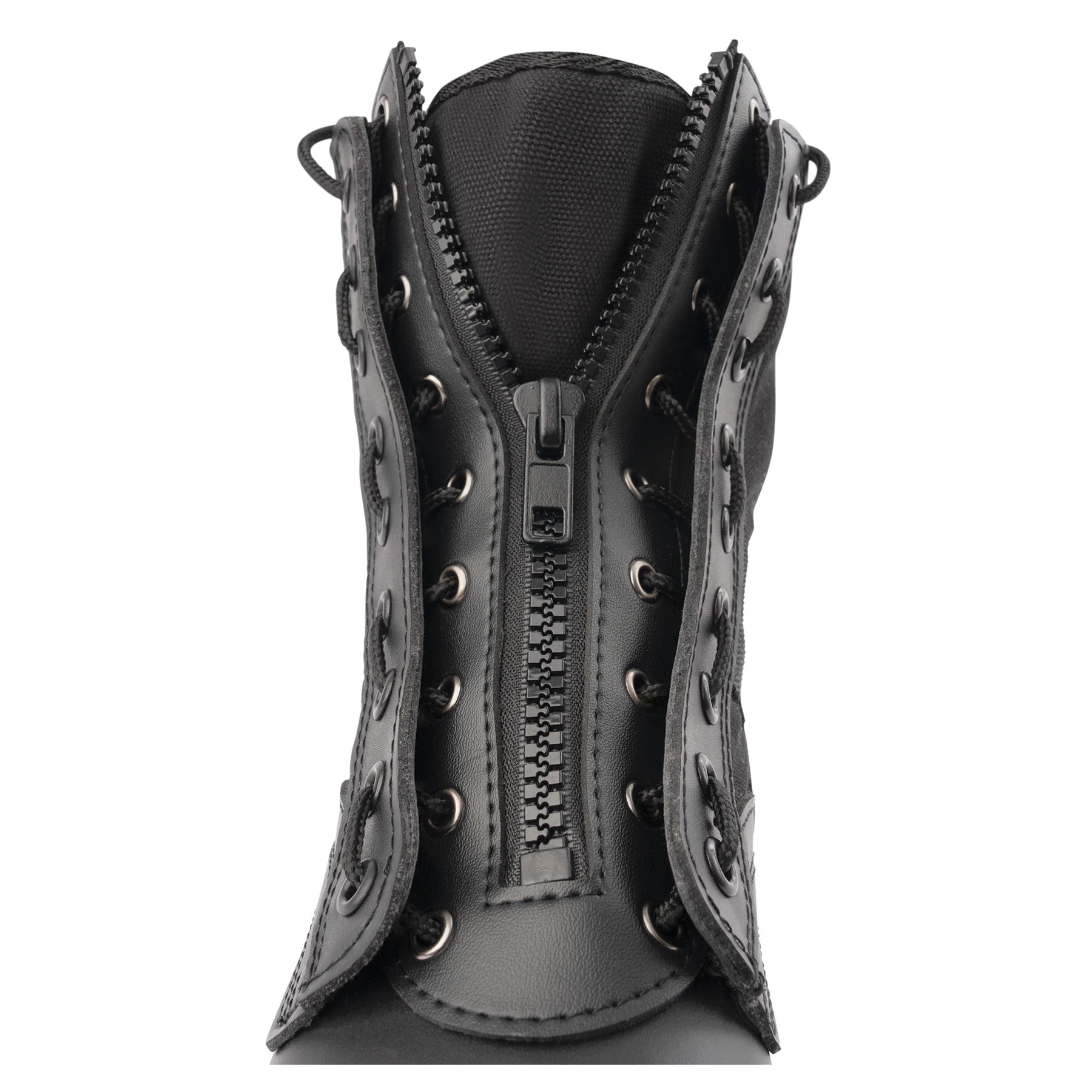 Rothco Zipper Boot Laces Military Shoe & side detail photo