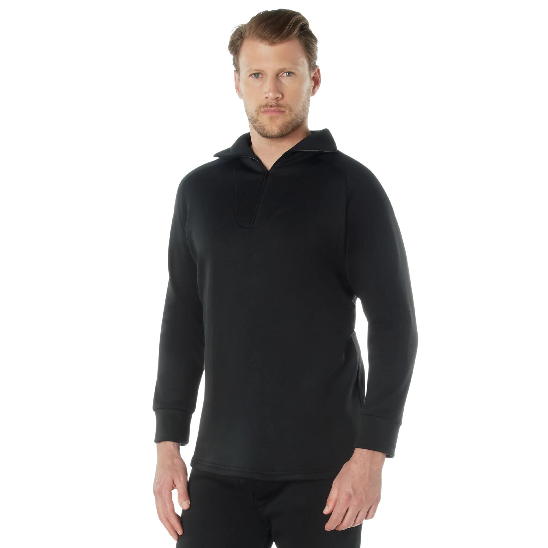 Rothco ECWCS Poly Zip Collar Shirts 670-1 Compliant Military side detail photo