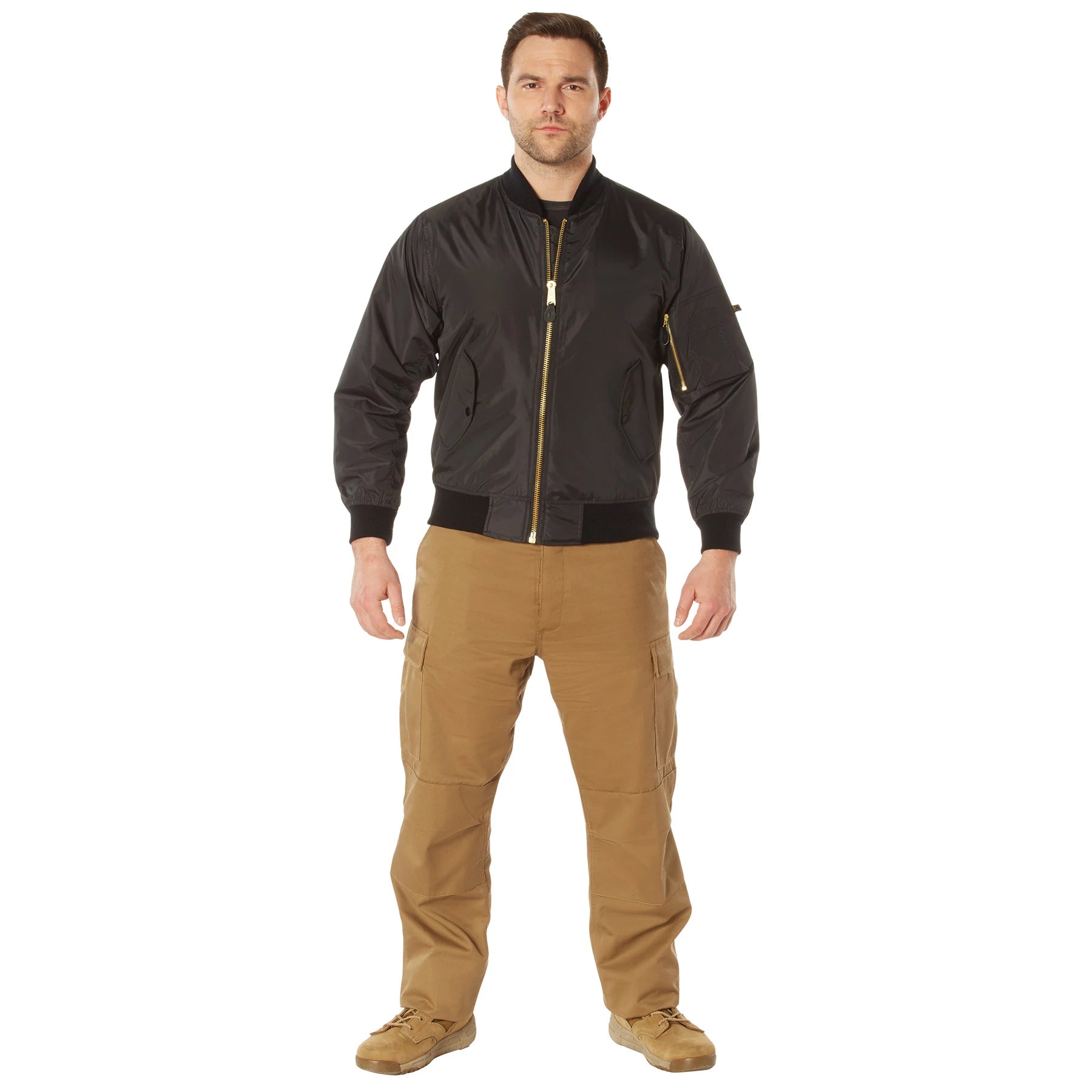 Rothco Lightweight MA-1 Flight Jacket Bomber & Jackets close-up photo