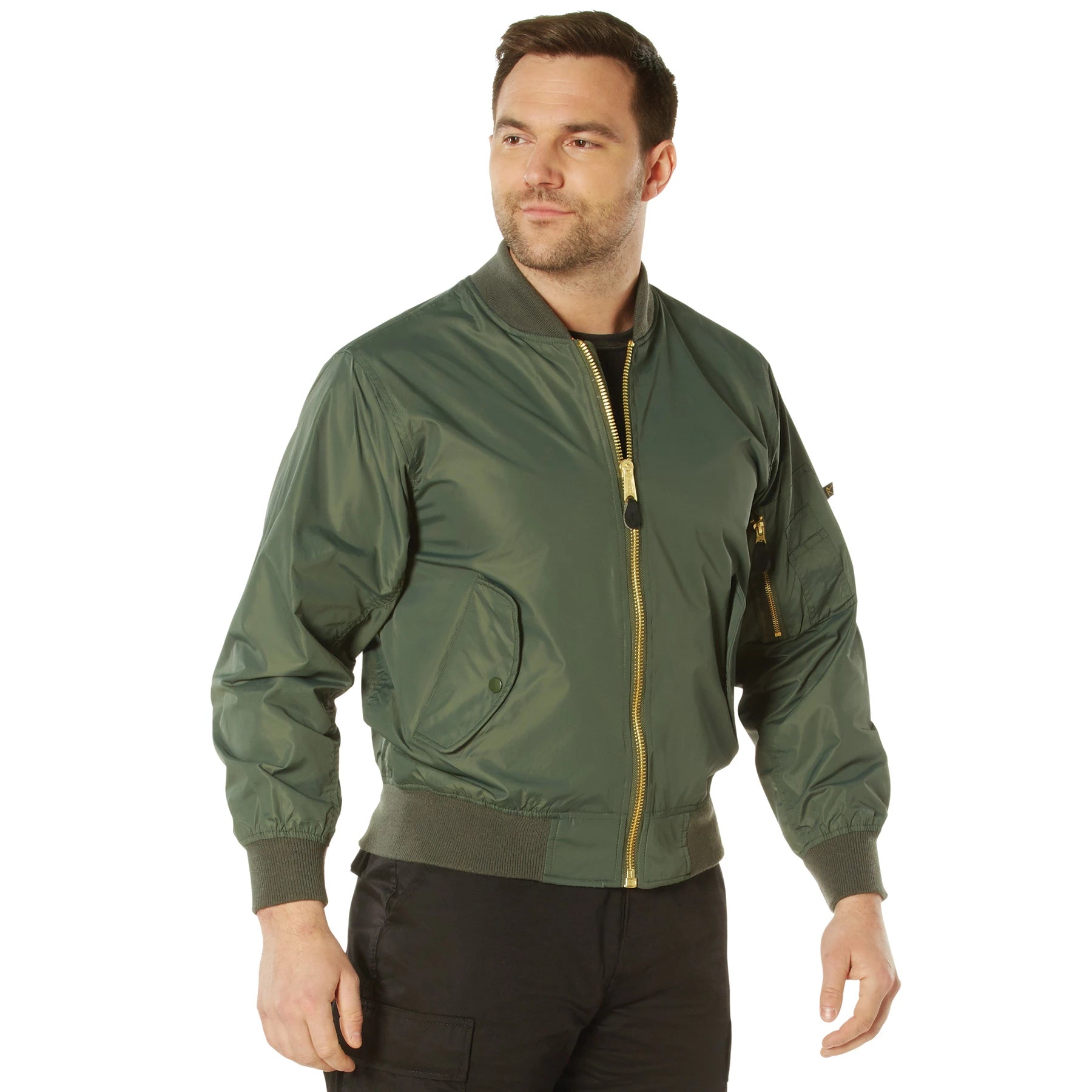 Rothco Lightweight MA-1 Flight Jacket Bomber & Jackets angled product photo