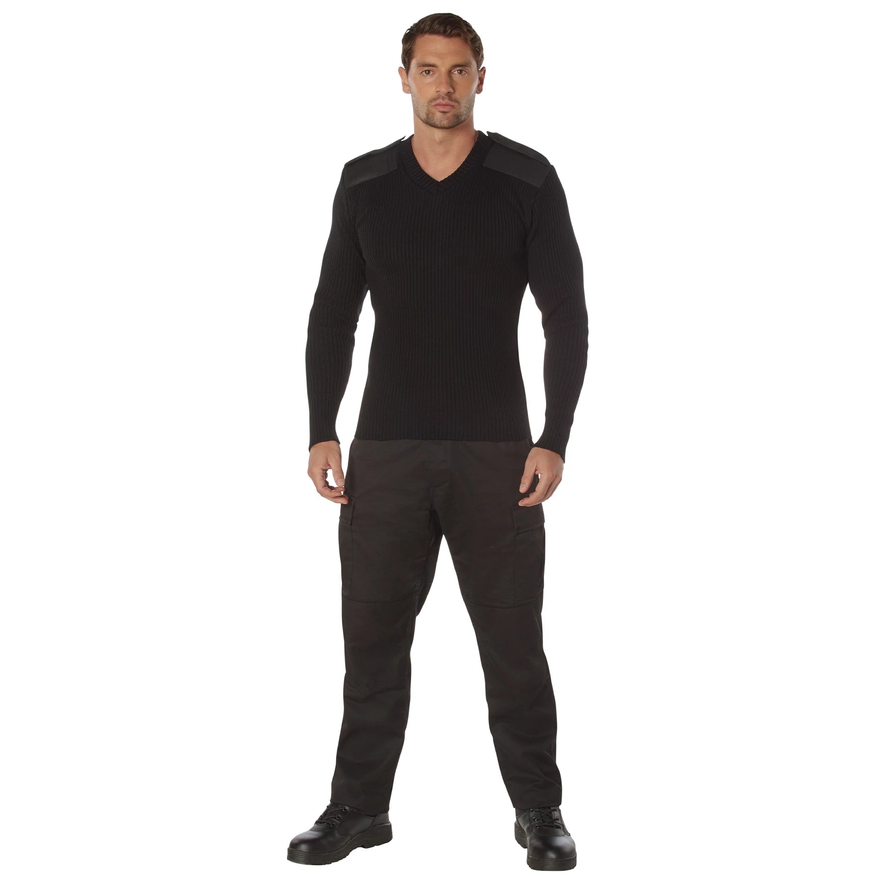 Rothco G.I. Style Acrylic V-Neck Sweater Sweaters angled product photo