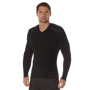 Rothco G.I. Style Acrylic V-Neck Sweater Sweaters side detail photo