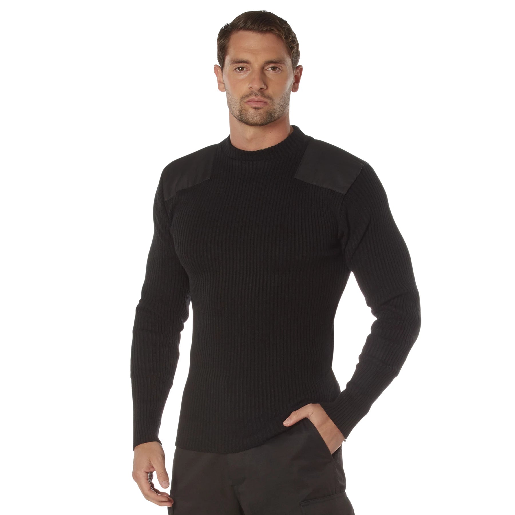 Rothco G.I. Style Acrylic Commando Sweater Big & Tall secondary detail view