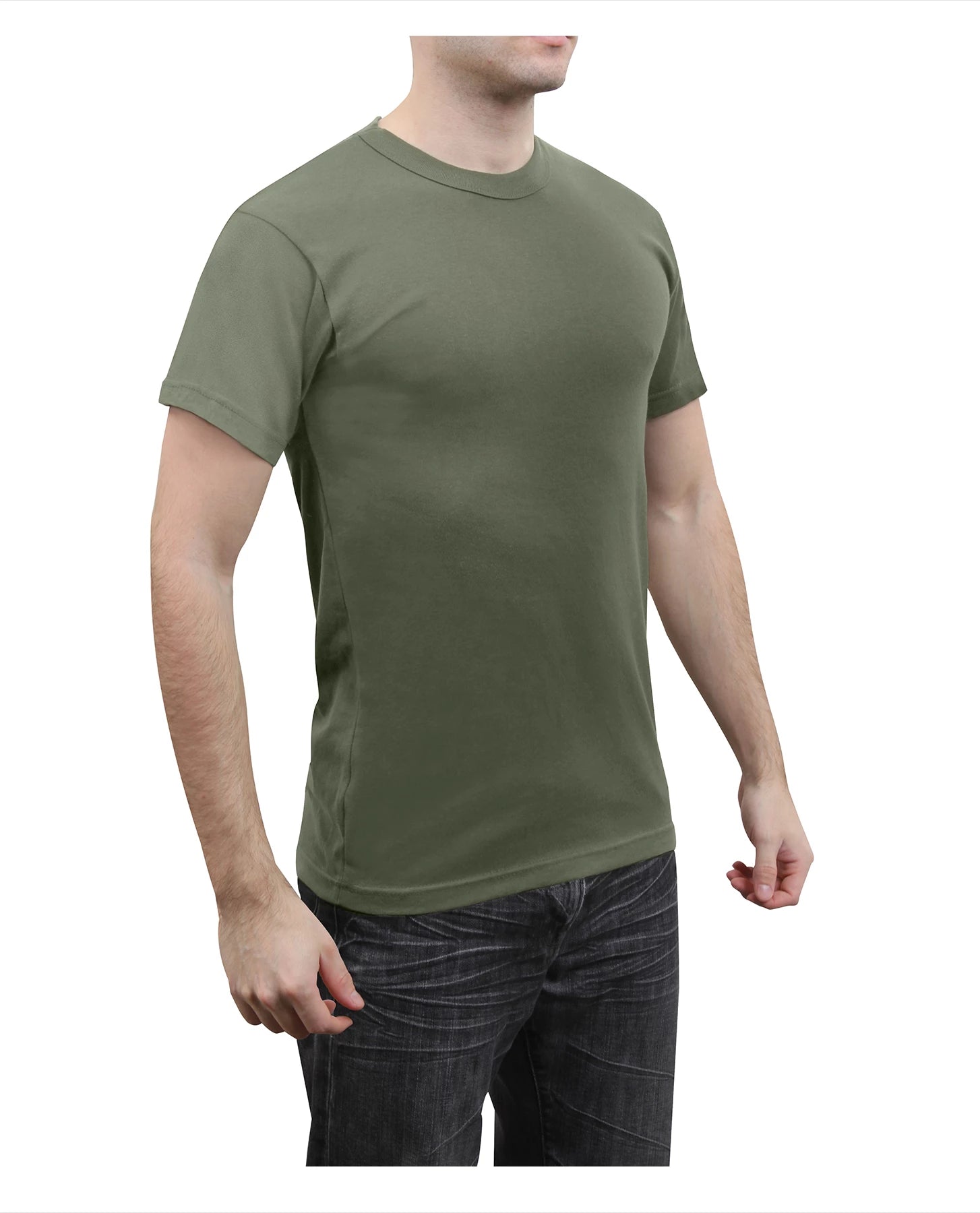 Solid Color 100% Cotton T-Shirt