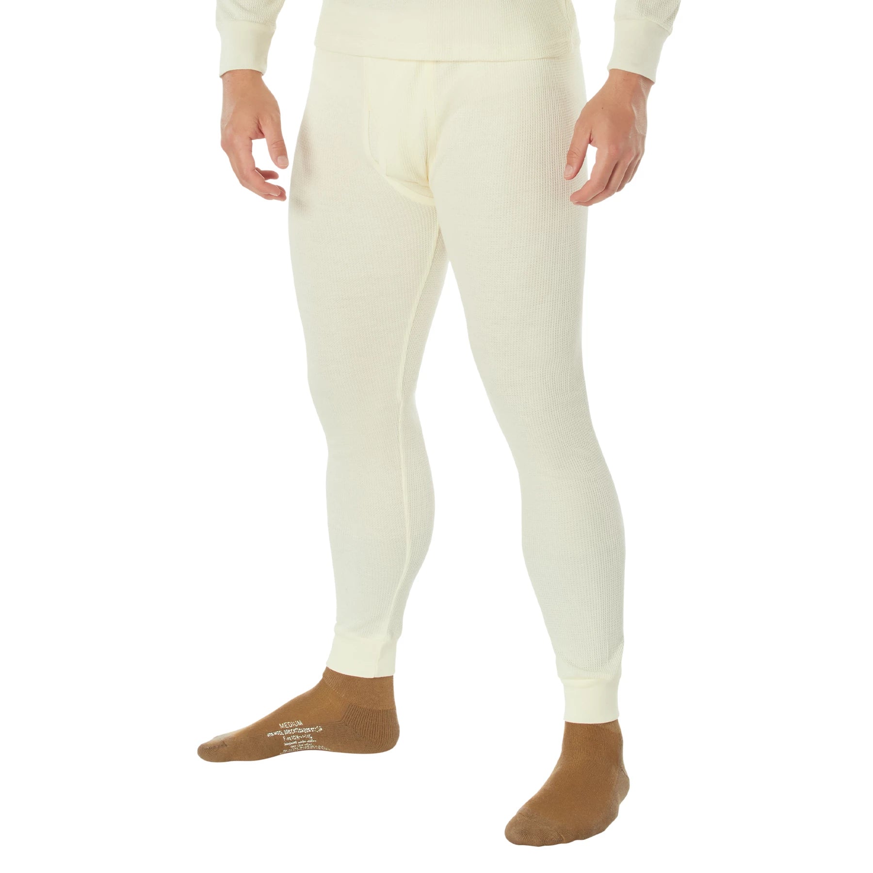 Rothco Thermal Knit Underwear Bottoms ECWCS Layering Systems & side detail photo