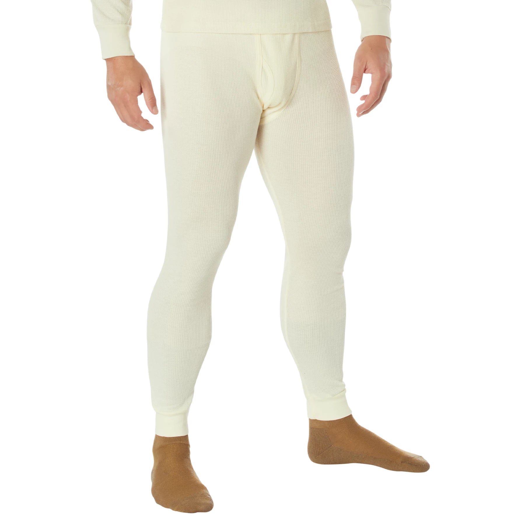 Rothco Thermal Knit Underwear Bottoms ECWCS Layering Systems & reverse view
