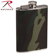 ROTHCo Woodland Camo Stainless Steel Camo Flask - Security Pro USA