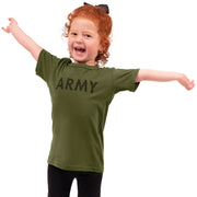 Rothco Kids Army Physical Training T-Shirt Shirts side detail photo