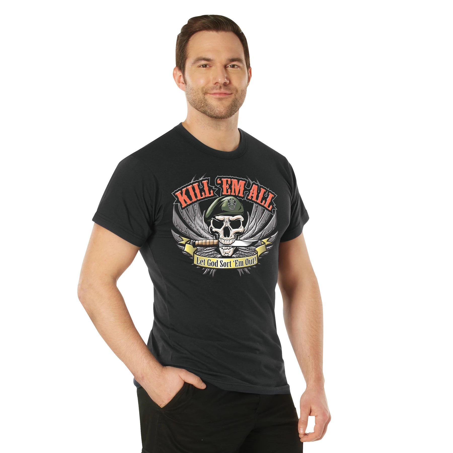 Rothco Kill 'Em All T-Shirt Graphic Print secondary detail view