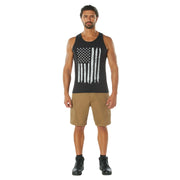 Rothco Distressed U.S. Flag Tank Top Graphic Print T-Shirt detail photo