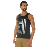 Rothco Distressed U.S. Flag Tank Top Graphic Print T-Shirt additional view