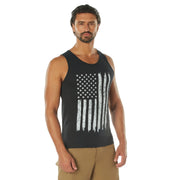 Rothco Distressed U.S. Flag Tank Top Graphic Print T-Shirt alternate photo