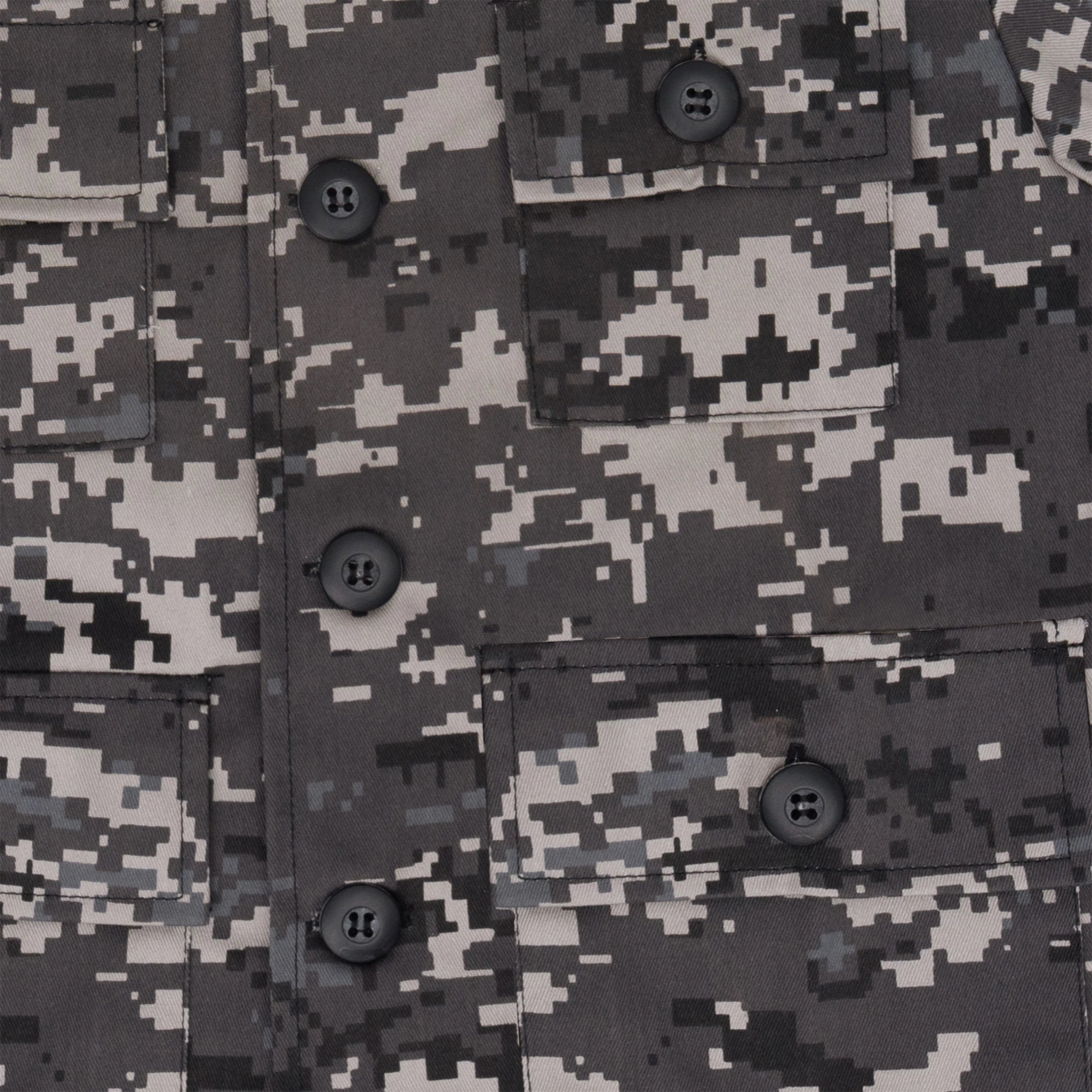Rothco Kids Camo BDU Shirt Children's Clothing side detail photo