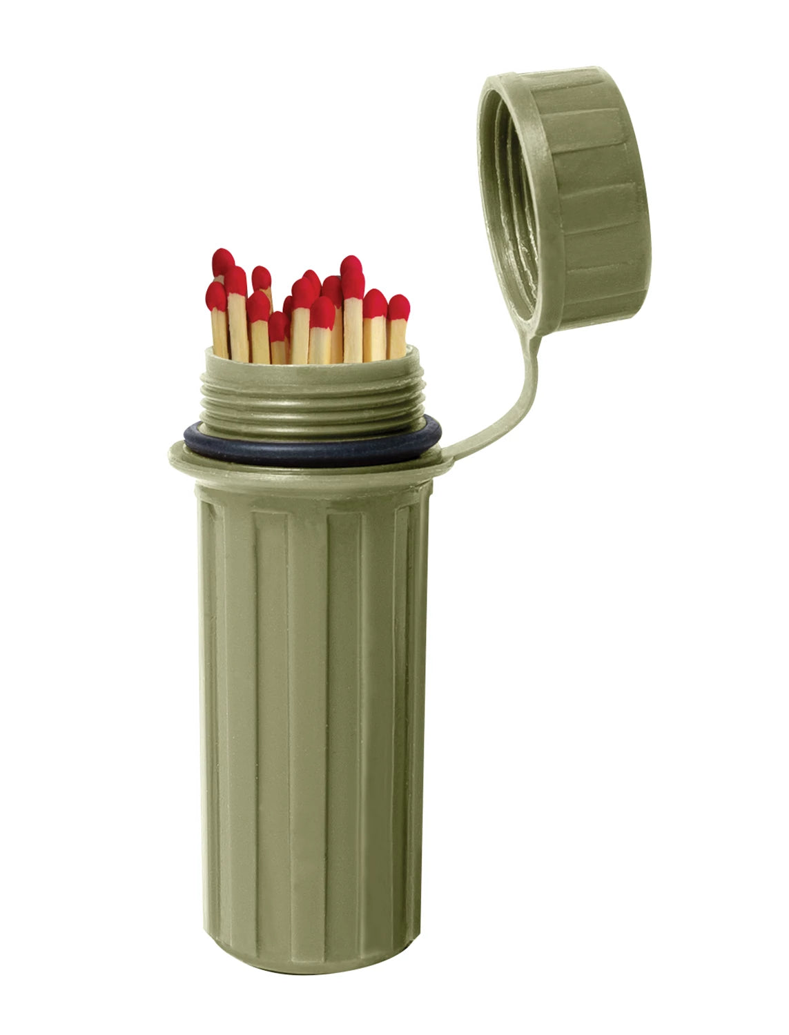 Rothco Waterproof Match Box Olive Drab Fire Starters angled product photo