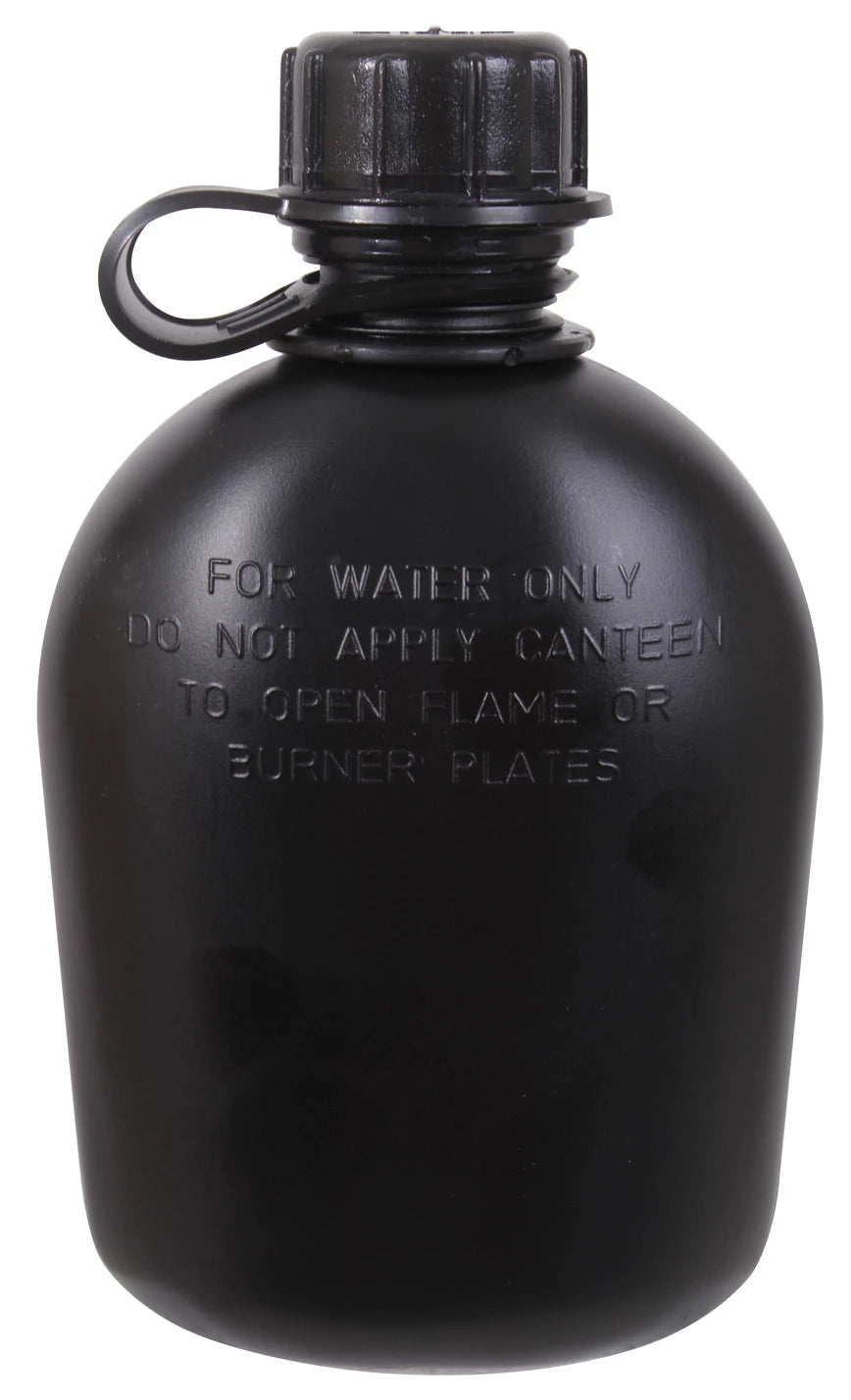 Rothco 3 Piece G.I. Plastic Canteen With Clip Canteens & detail photo