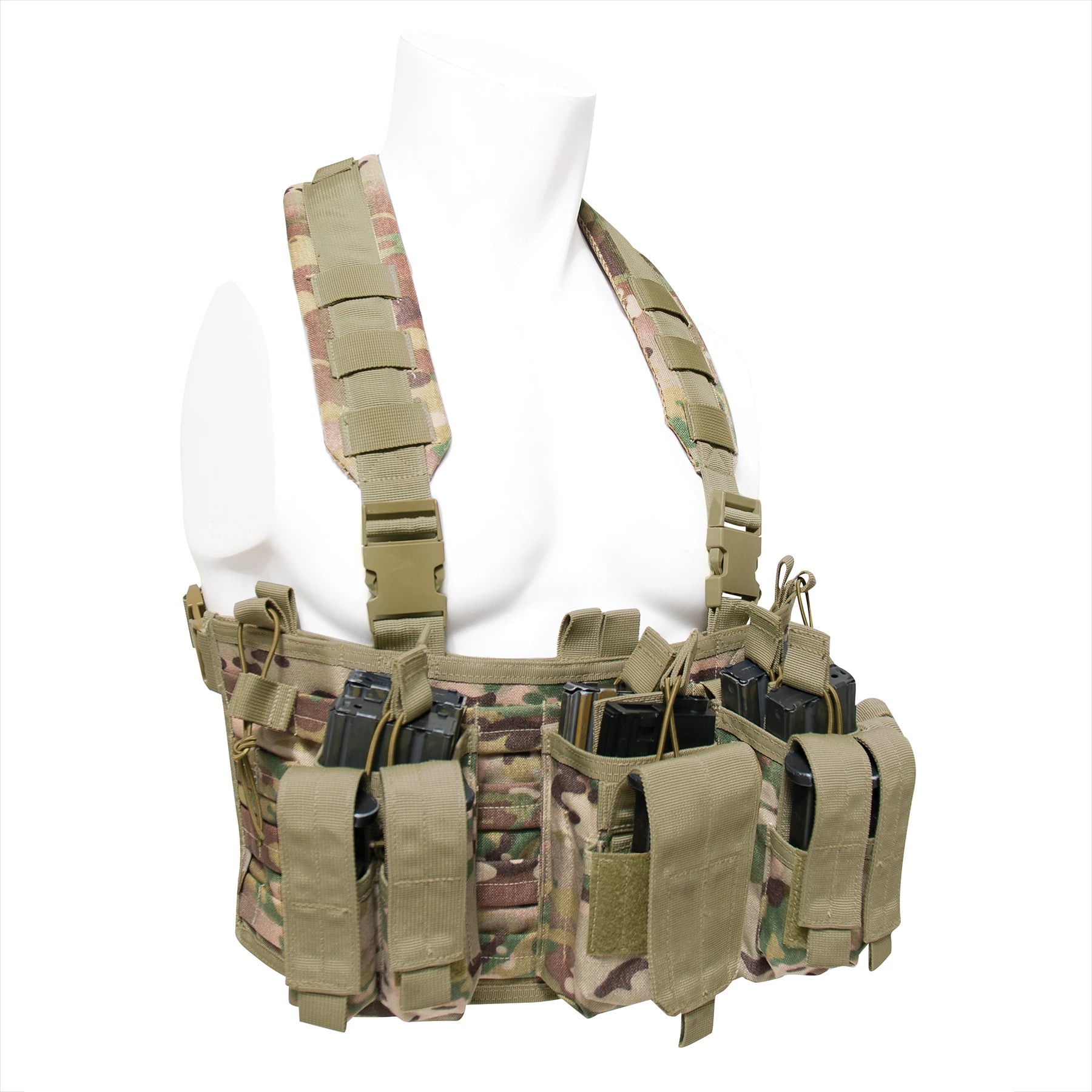 Rothco Operators Tactical Chest Rig Black New Arrivals angled product photo