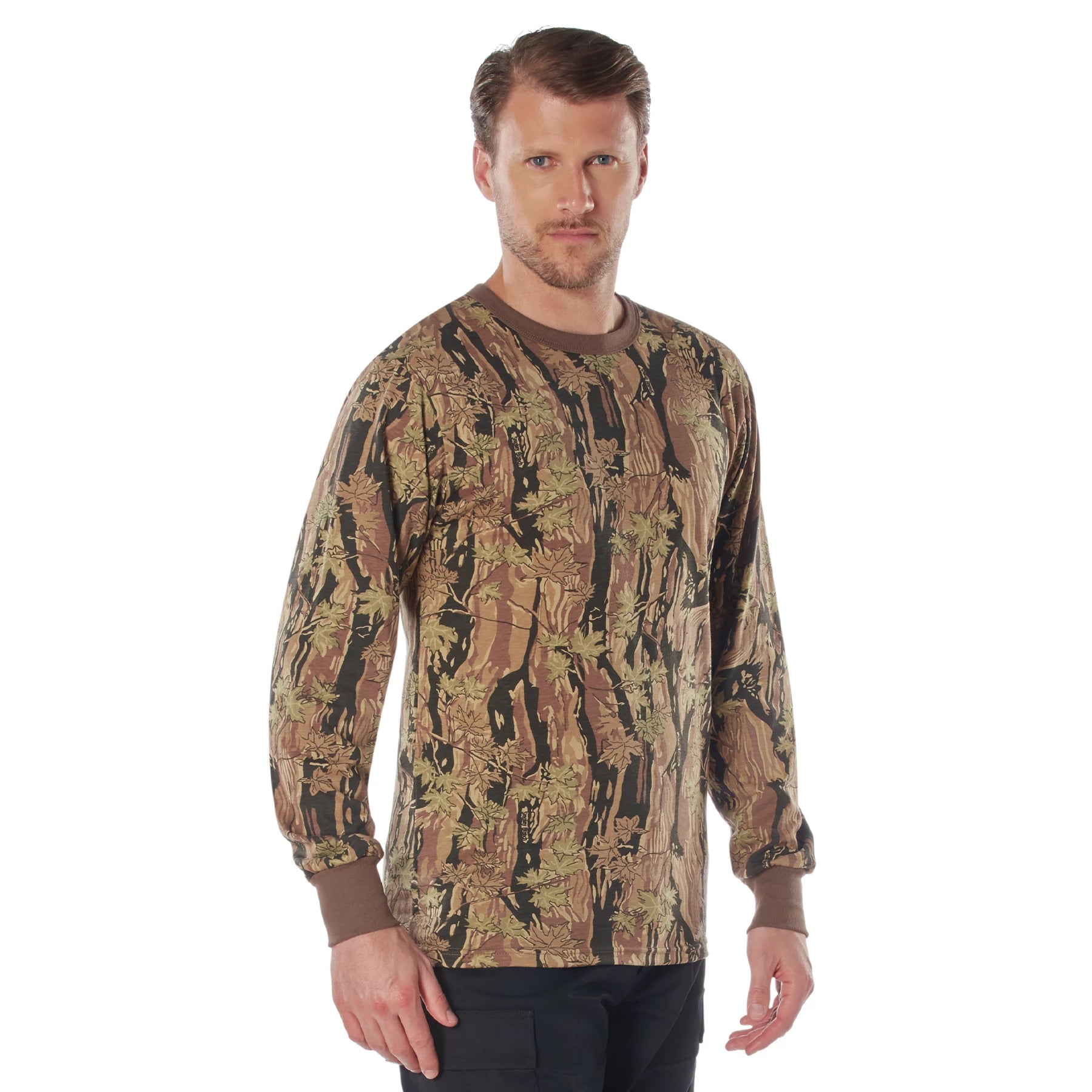 Rothco Long Sleeve Color Camo T-Shirt Midnight Blue reverse view
