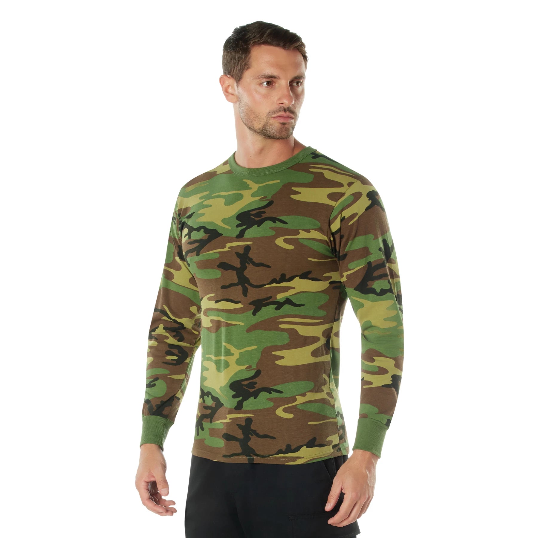 Rothco Long Sleeve Camo T-Shirt Woodland Camo 4XL T-Shirts alternate photo