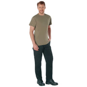 Rothco Quick Dry Moisture Wicking T-Shirt AR 670-1 Compliant side detail photo