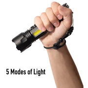 Rothco Rechargeable LED Tactical Task Light with Zoom - side detail photo