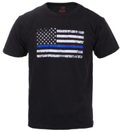 Rothco Kids Thin Blue Line US Flag T-Shirt Shirts additional view