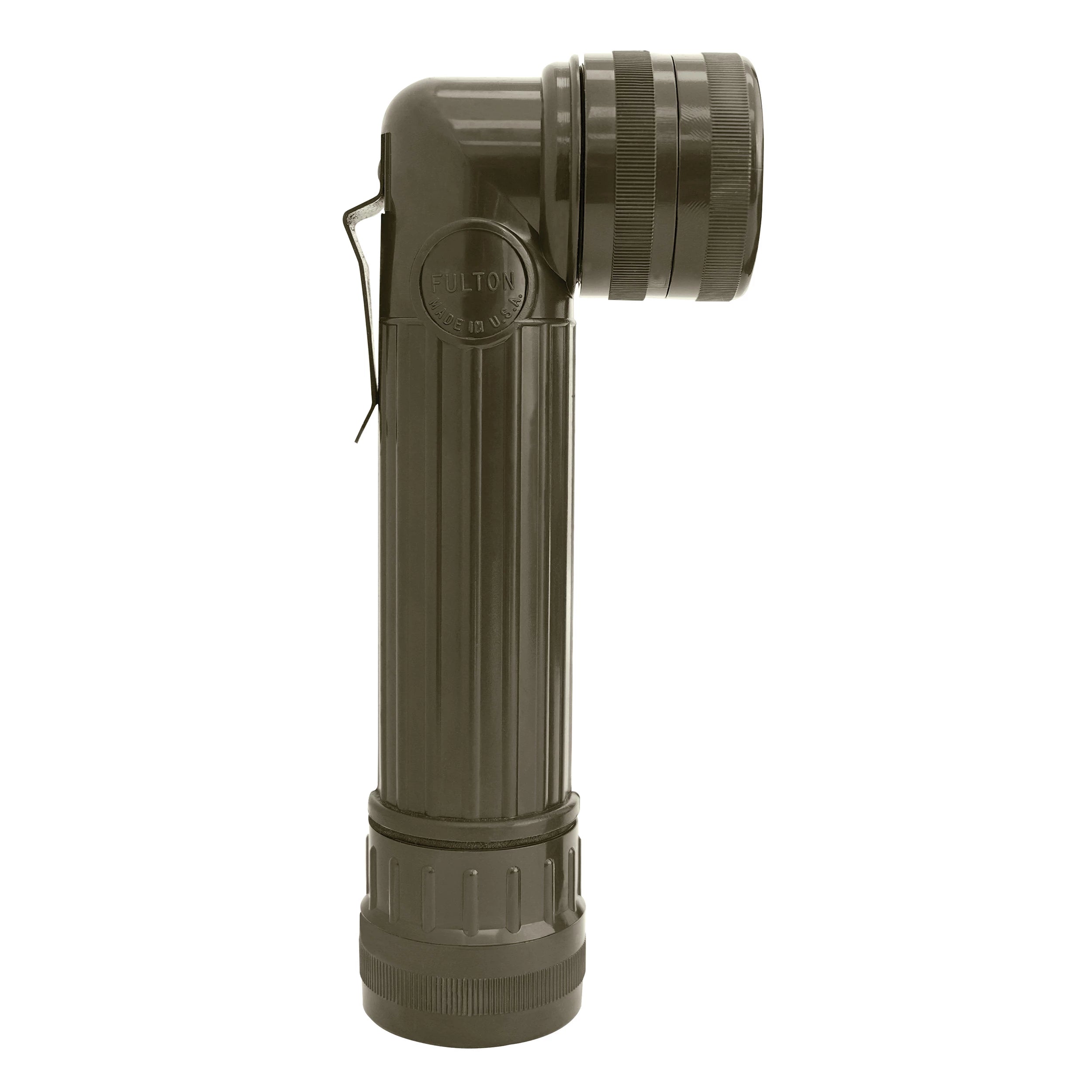 Rothco Genuine G.I. Anglehead Flashlight Olive Drab Military Flashlights reverse view
