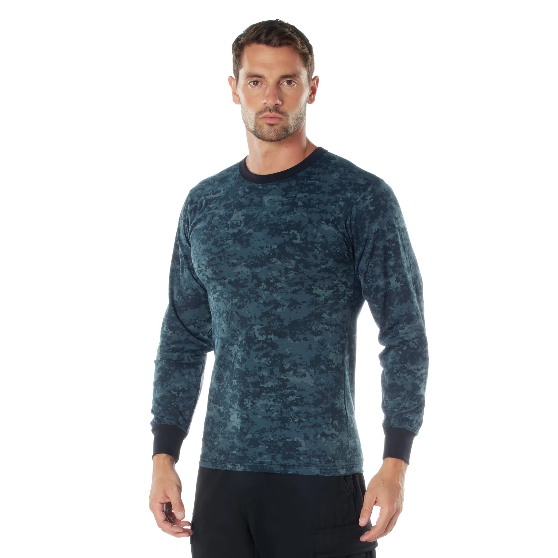 Rothco Long Sleeve Digital Camo T-Shirt T-Shirts reverse view