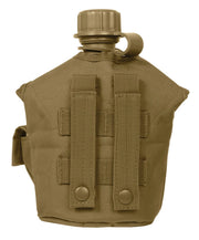 Rothco GI Style MOLLE Canteen Cover MultiCam Hydration and Water reverse view