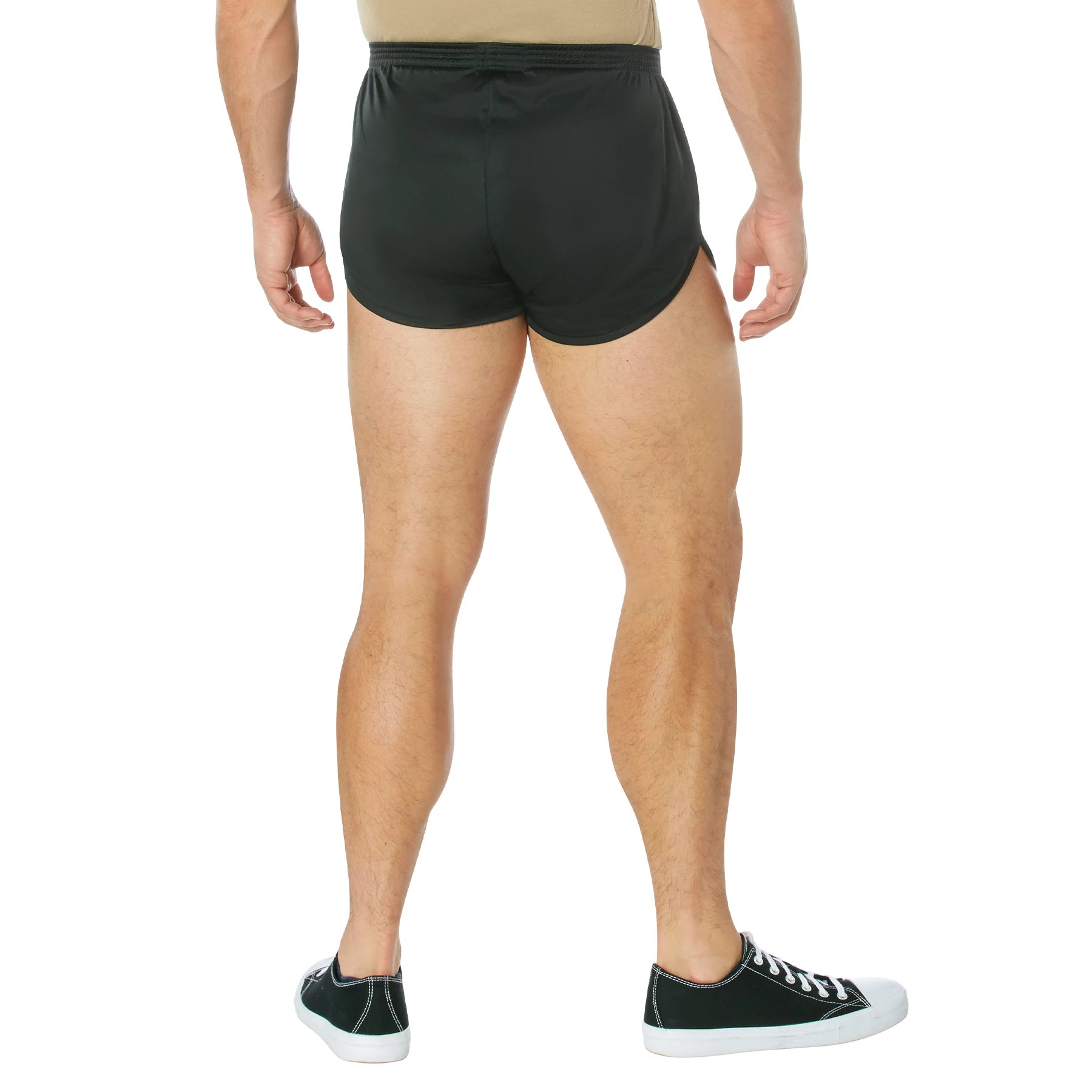 Rothco US Flag Ranger PT Physical Training Shorts - Black detail photo