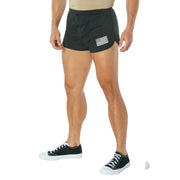 Rothco US Flag Ranger PT Physical Training Shorts - Black close-up photo