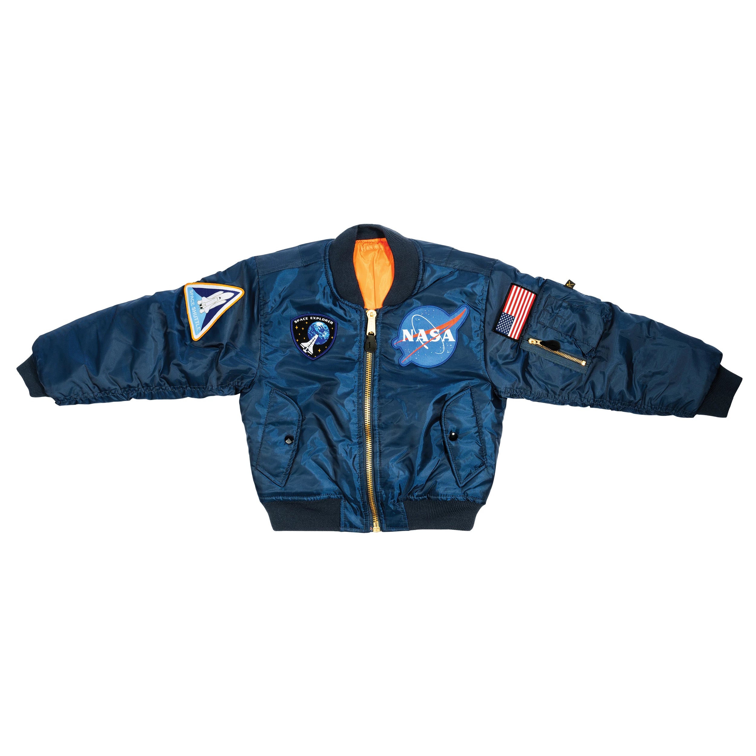 Rothco Kids NASA MA-1 Flight Jacket Children's Outerwear secondary detail view