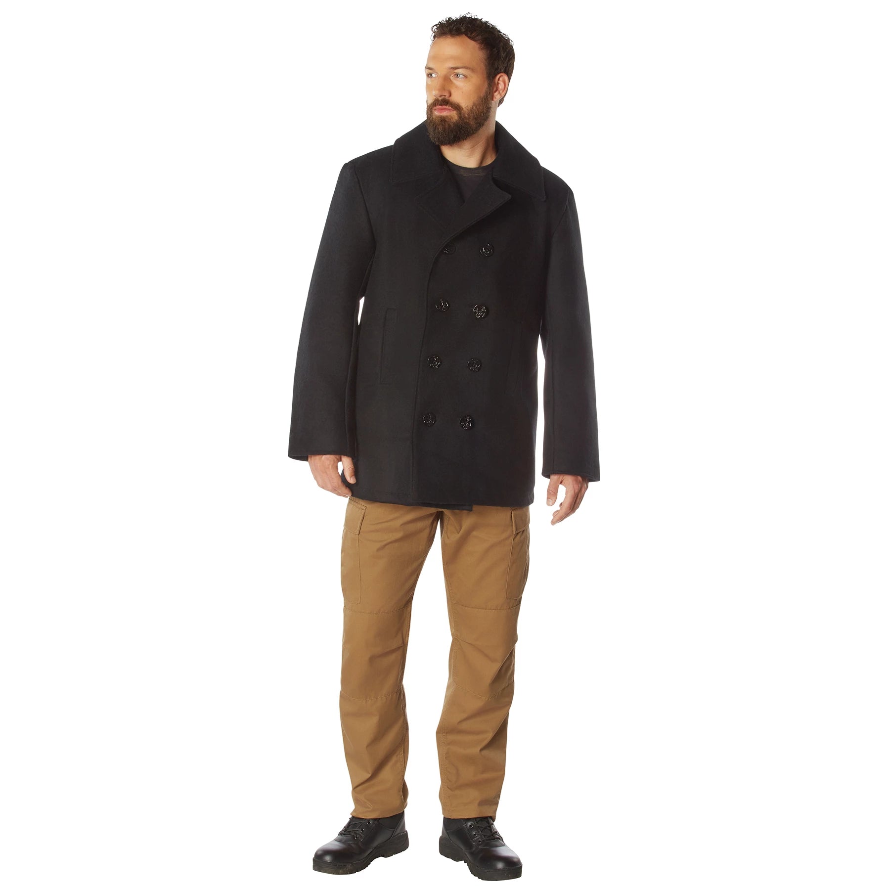 Rothco US Navy Type Pea Coat Peacoats close-up photo