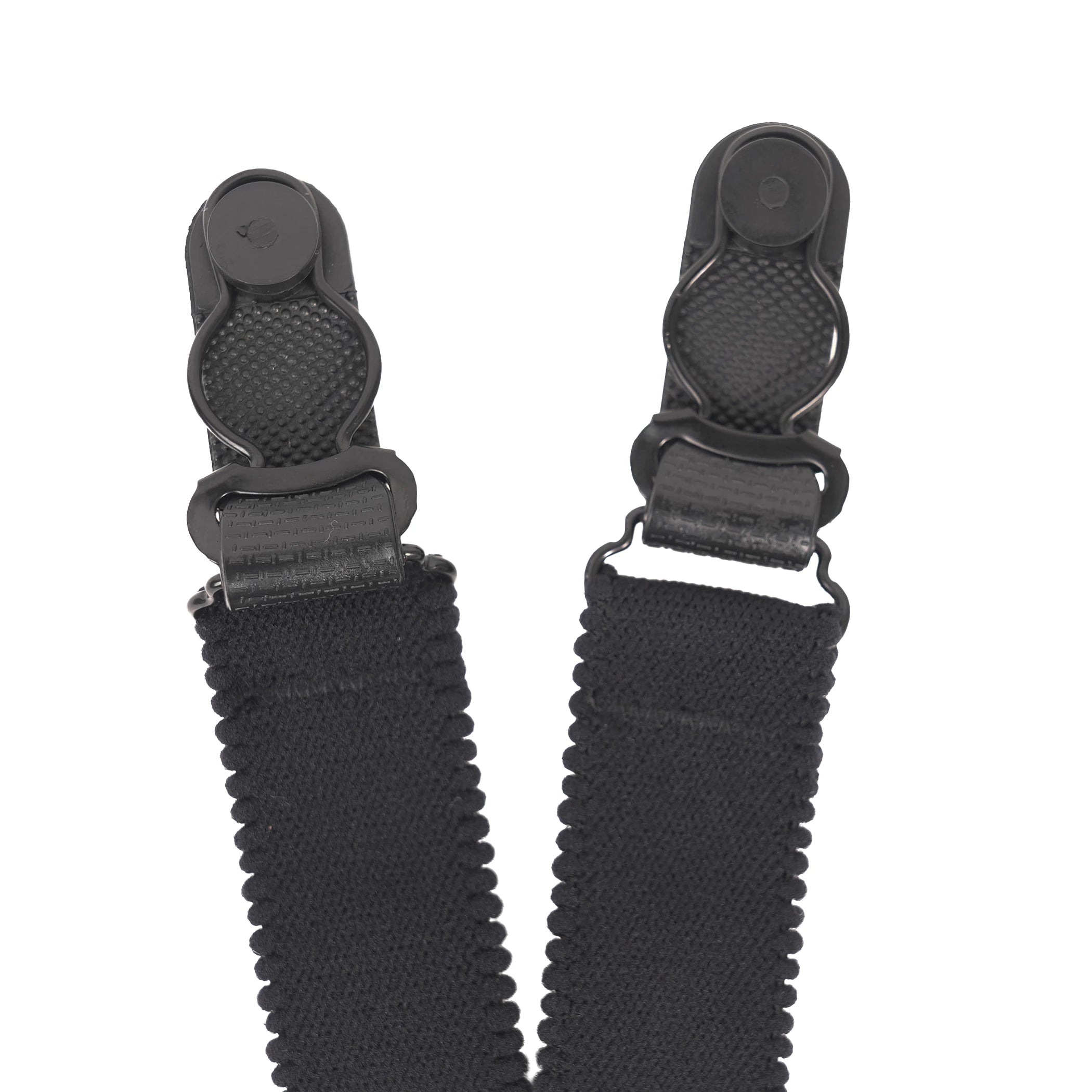Rothco Stirrup Style Shirt Stays Black Suspenders & reverse view