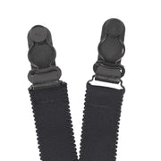 Rothco Stirrup Style Shirt Stays Black Suspenders & reverse view