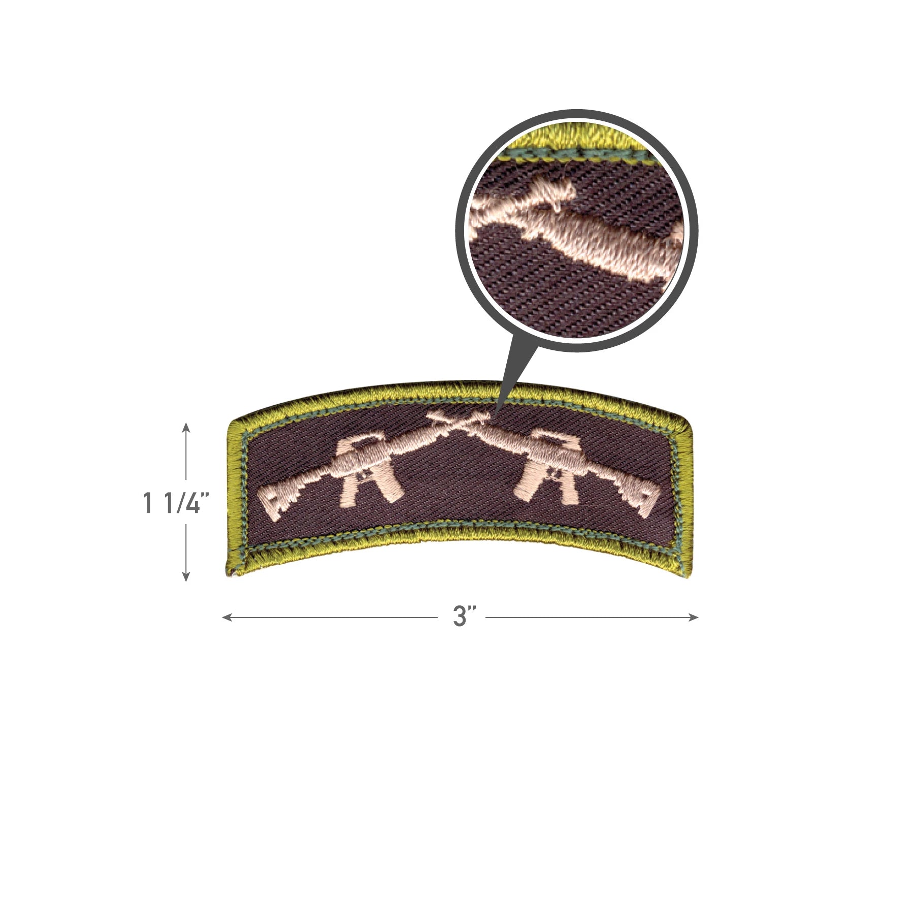 Rothco Crossed Rifles Morale Patch Patches detail photo