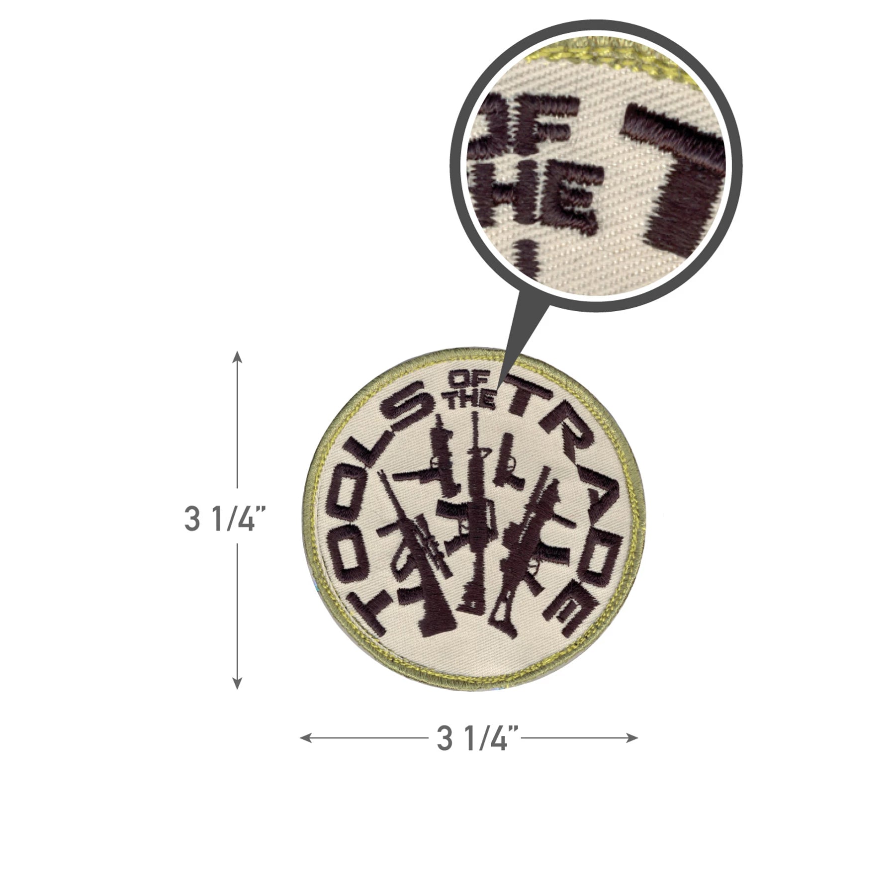 Rothco Tools Of The Trade Morale Patch Black Patches detail photo