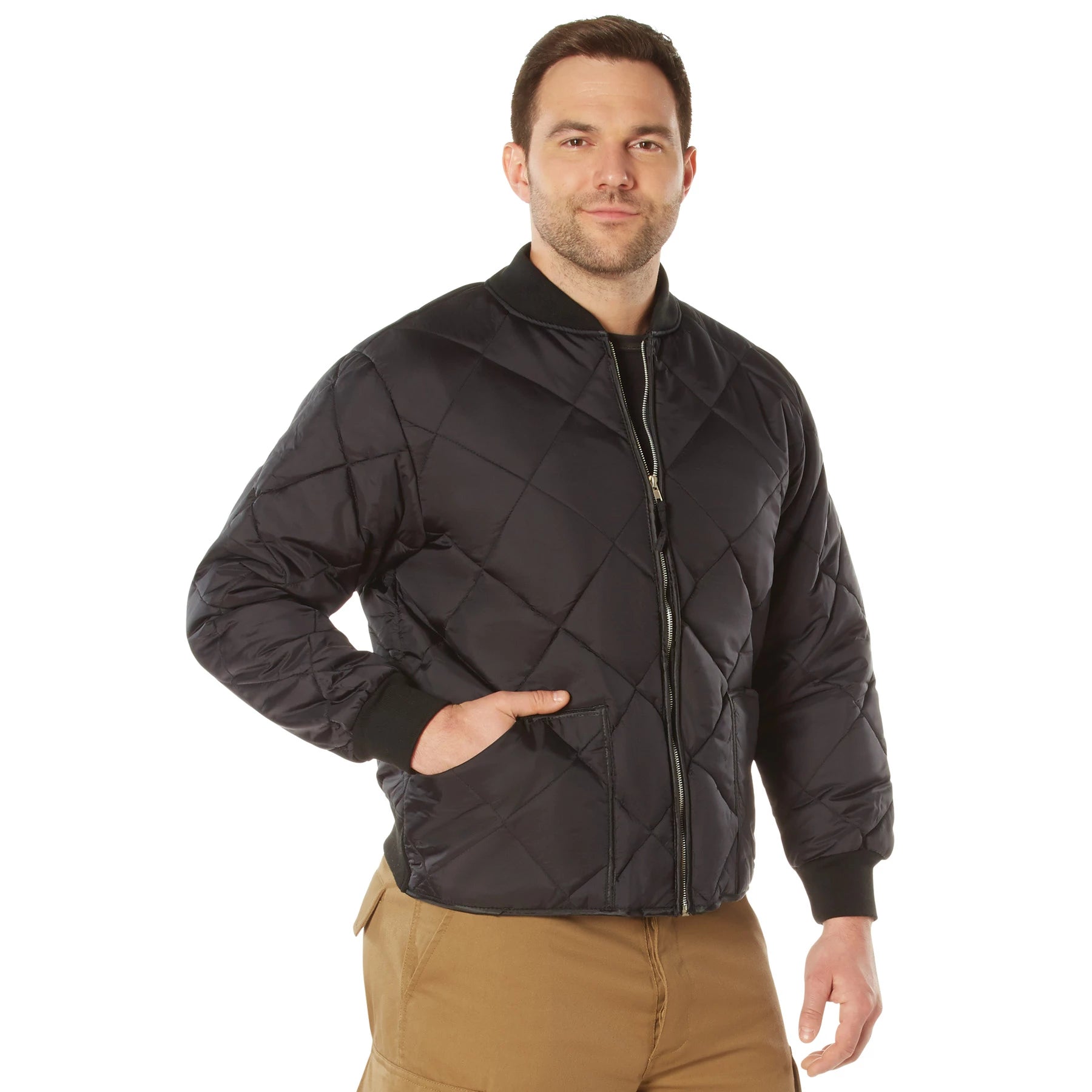 Rothco Diamond Nylon Quilted Flight Jacket Bomber & Jackets detail photo