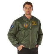 Rothco MA-1 Flight Jacket with Patches Fall/Winter Outerwear 23' reverse view