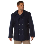 Rothco US Navy Type Pea Coat Peacoats reverse view