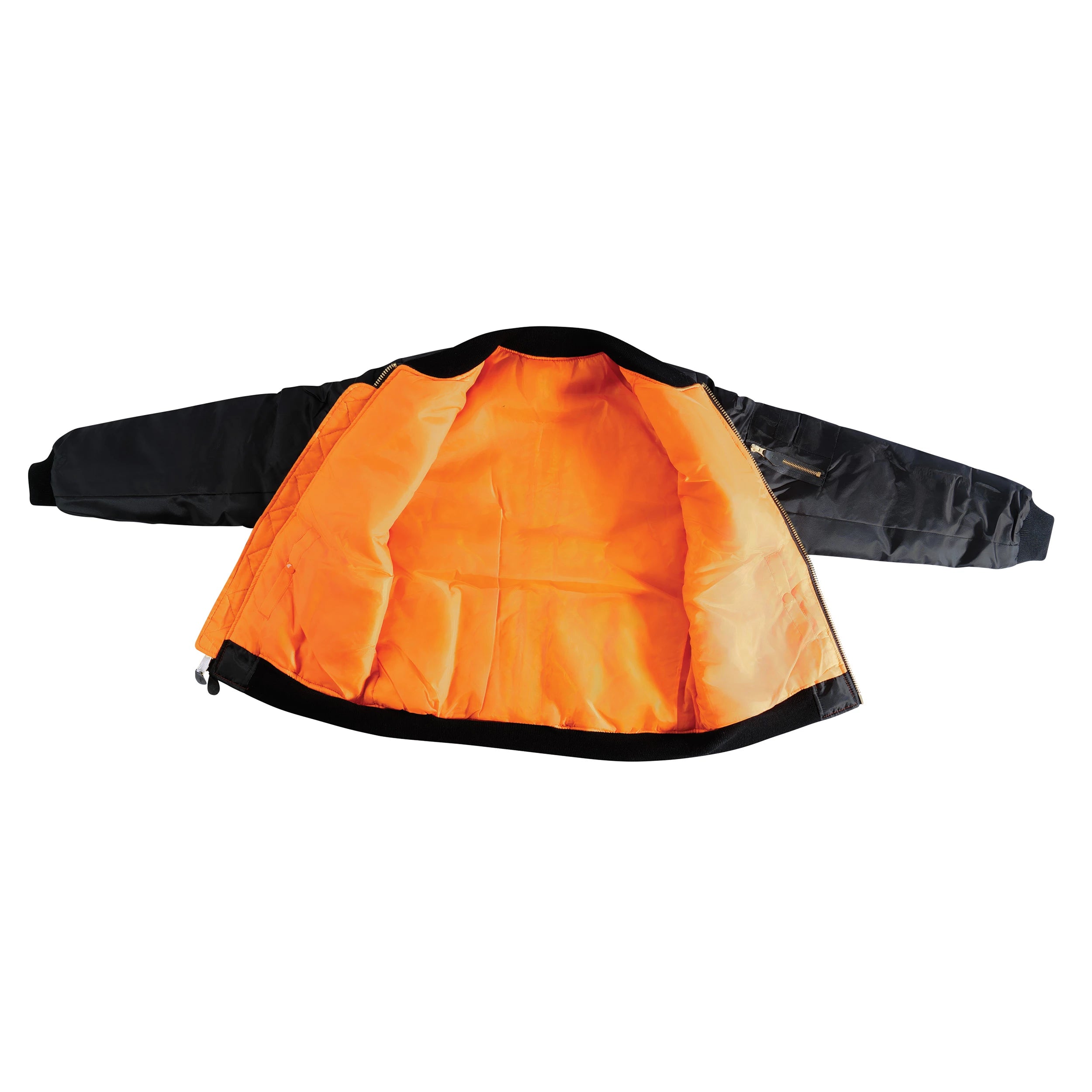 Rothco Womens MA-1 Flight Jacket - Black Bomber & Jackets detail photo