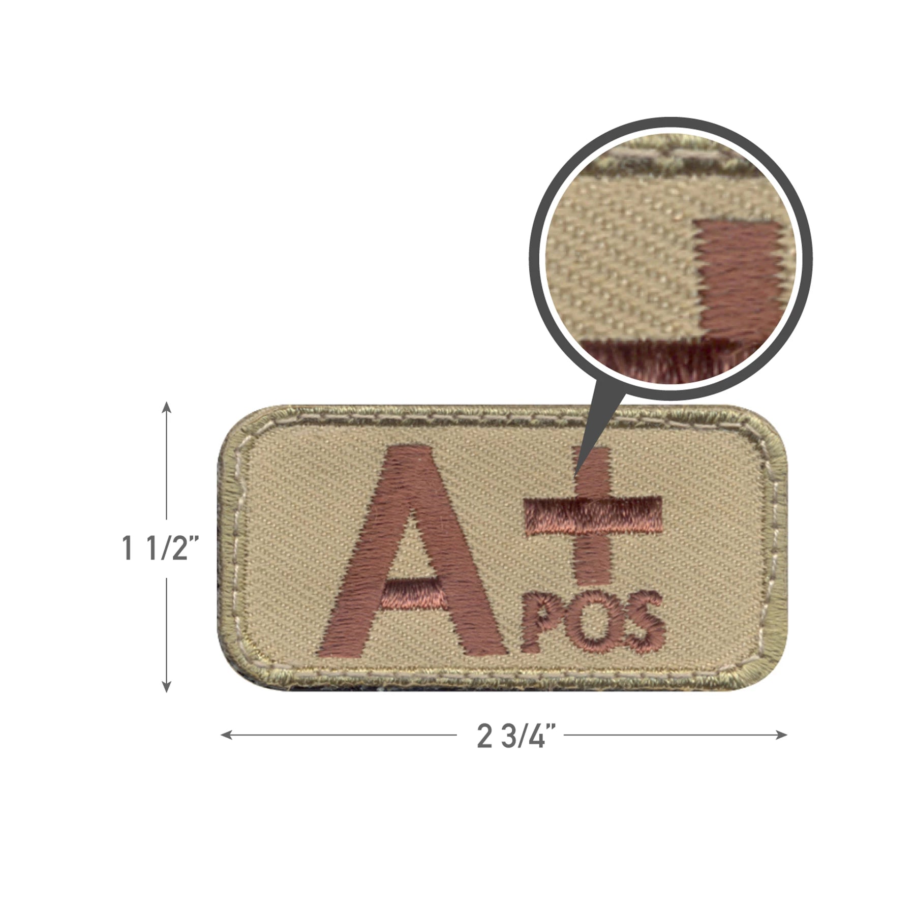 Rothco A Positive Blood Type Morale Patch Patches detail photo