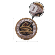 Rothco Don't Tread On Me Round Morale Patch Patches detail photo