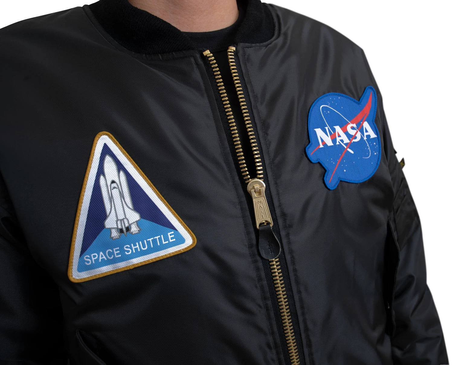 Rothco NASA MA-1 Flight Jacket - Black Bomber & Jackets alternate photo