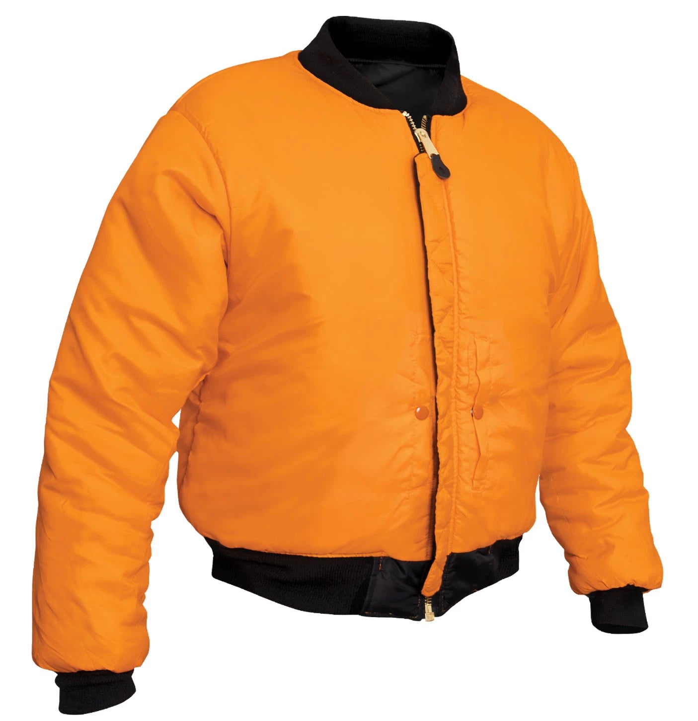 Rothco NASA MA-1 Flight Jacket - Black Bomber & Jackets reverse view