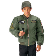 SecPro Kids Flight Jacket With Patches - Security Pro USA