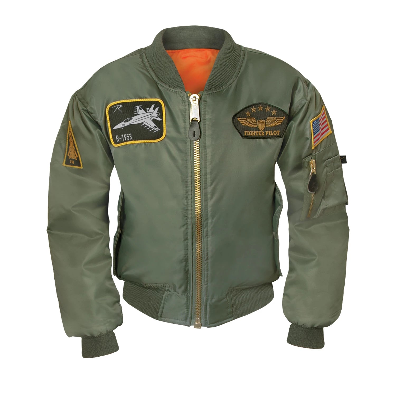 Rothco Kids Flight Jacket With Patches Children's Outerwear alternate photo