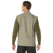 Rothco Deluxe Safari Outback Vest Khaki 4XL Concealed Carry Clothing reverse view