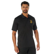 Rothco USMC Eagle Globe & Anchor Moisture Wicking Polo Shirt additional view