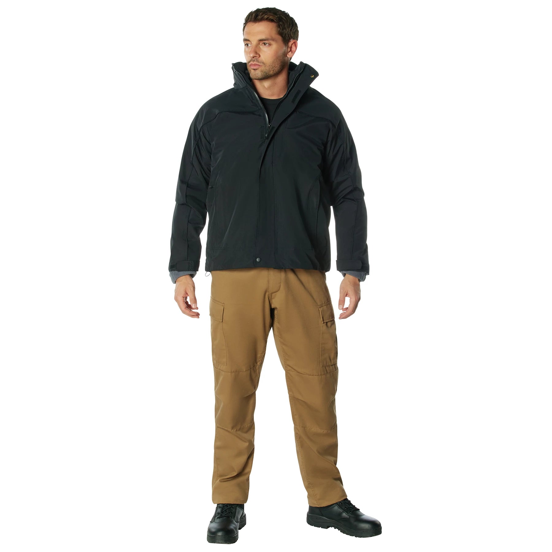 Rothco All Weather 3-In-1 Jacket Liners & Fleece Jackets side detail photo