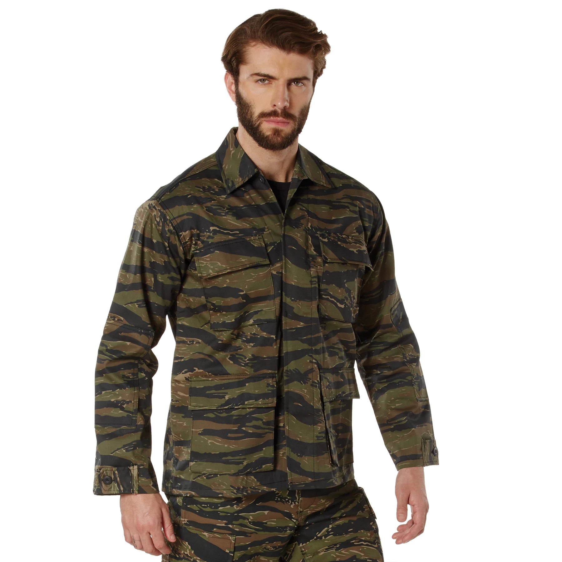 Rothco Camo BDU Shirt 3XL Big & Tall Shirts angled product photo